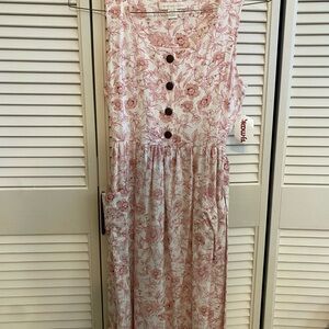 Monteau Pink Floral Dress